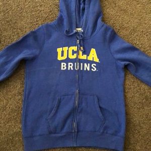 Bedazzled UCLA Bruins zip up hoodie Large